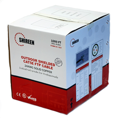 CAT5e Outdoor Shielded Cable on 1,000ft Spool by Shireen, # DC-1021